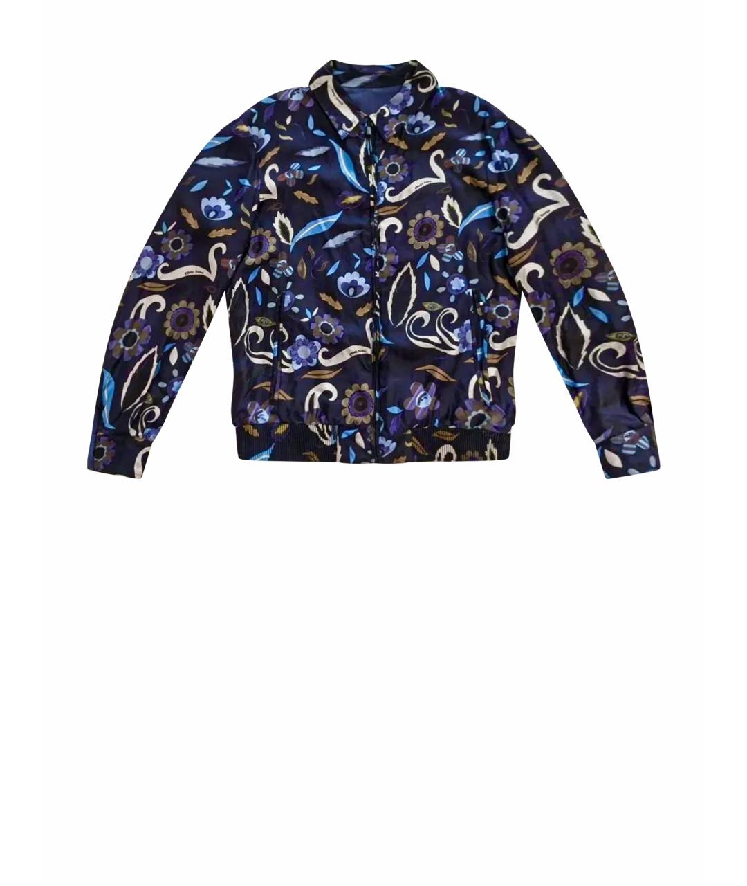 FENDI Мульти шелковая куртка, фото 1