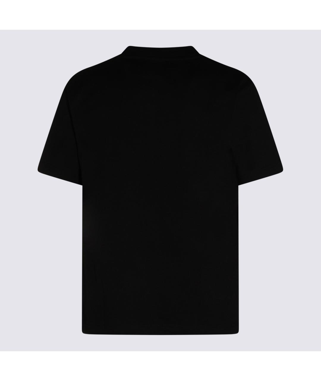 BURBERRY Черная хлопковая футболка, фото 2