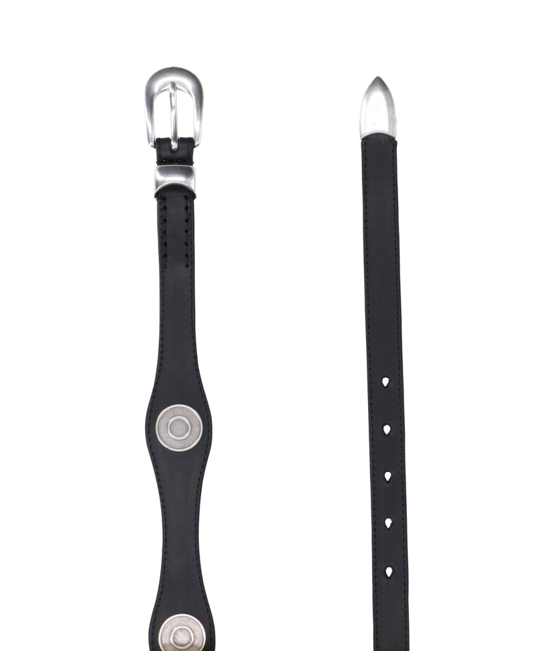 OUR LEGACY Черный кожаный ремень, фото 2