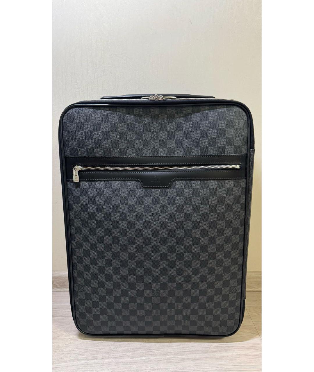 LOUIS VUITTON Черный чемодан, фото 7