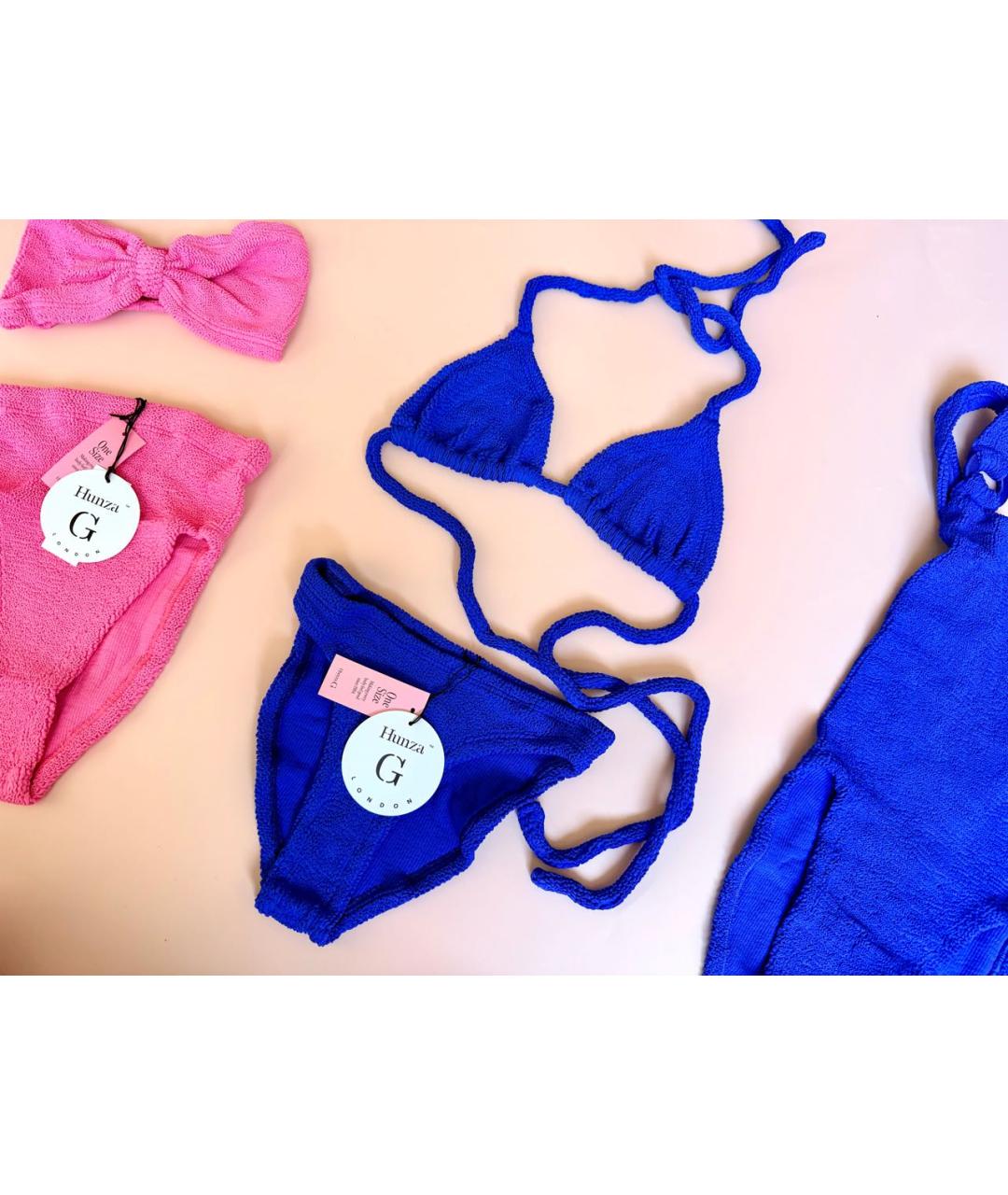 HUNZA G Синий купальник, фото 4