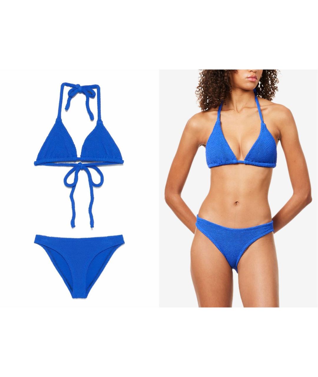 HUNZA G Синий купальник, фото 3