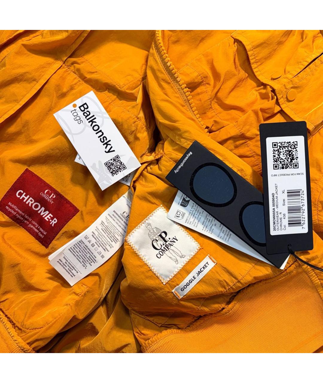 CP COMPANY Оранжевая полиэстеровая куртка, фото 4