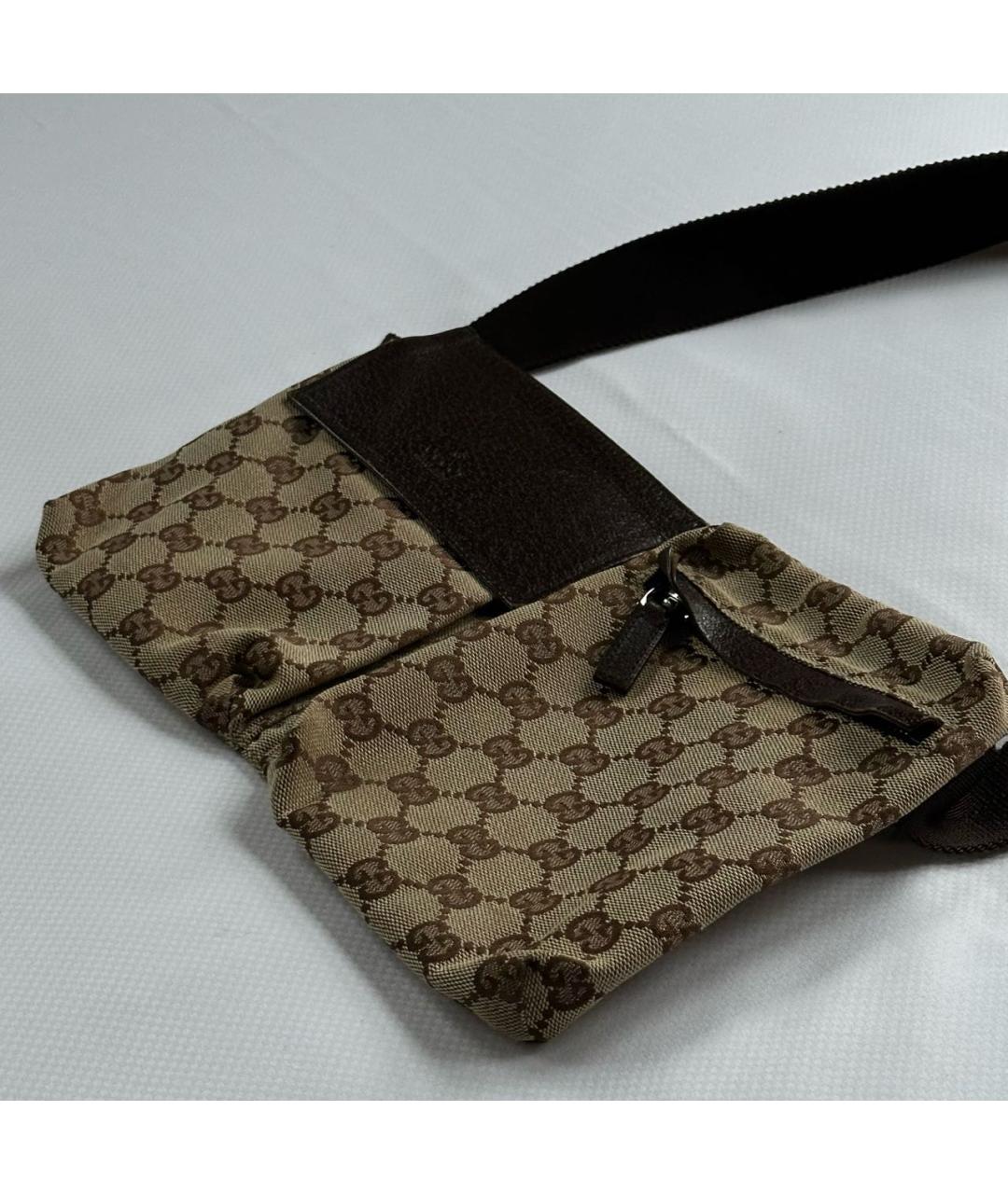 GUCCI Коричневая поясная сумка, фото 6