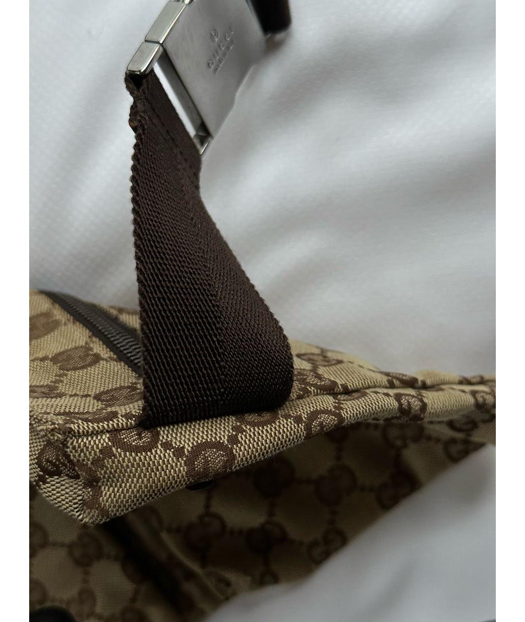 GUCCI Коричневая поясная сумка, фото 3