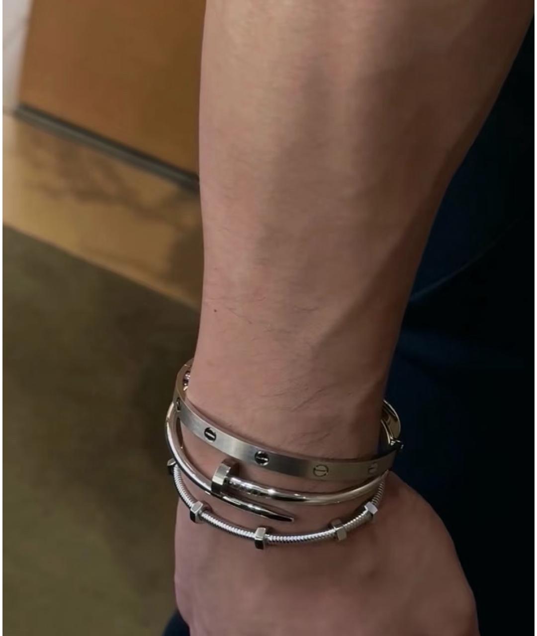 CARTIER Серебрянный браслет из белого золота, фото 7