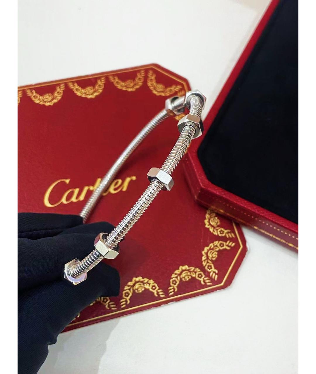 CARTIER Серебрянный браслет из белого золота, фото 5