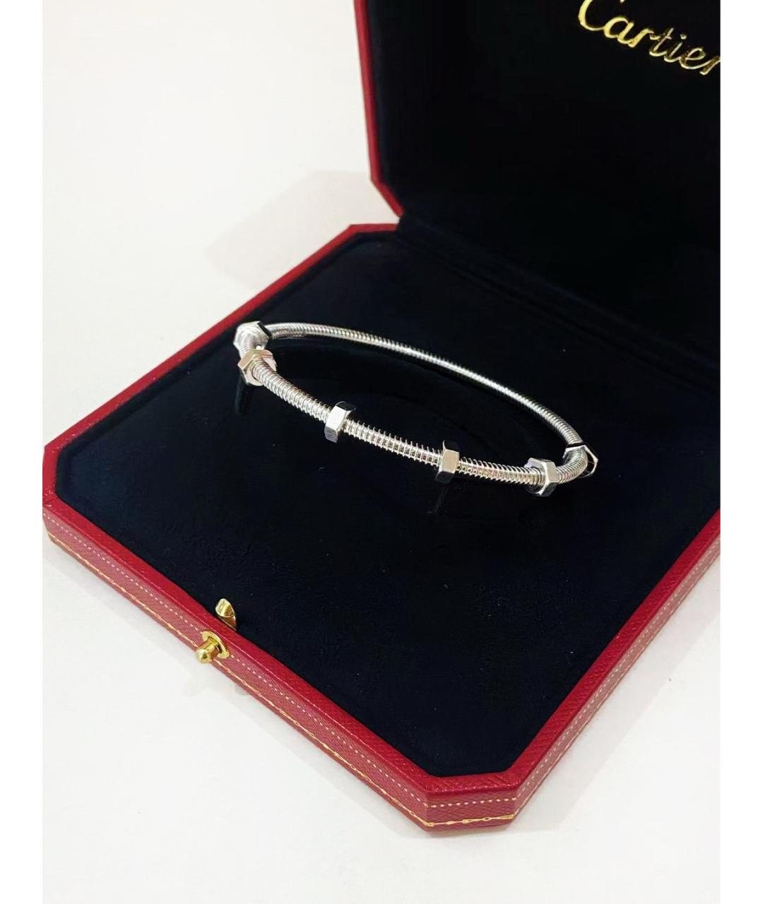 CARTIER Серебрянный браслет из белого золота, фото 4