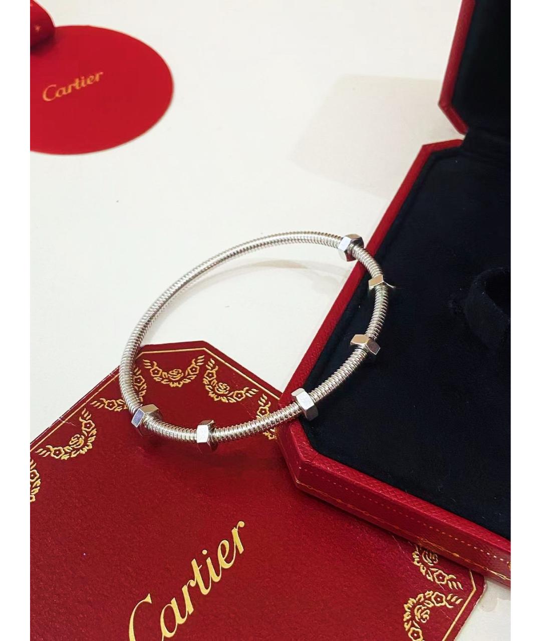 CARTIER Серебрянный браслет из белого золота, фото 6