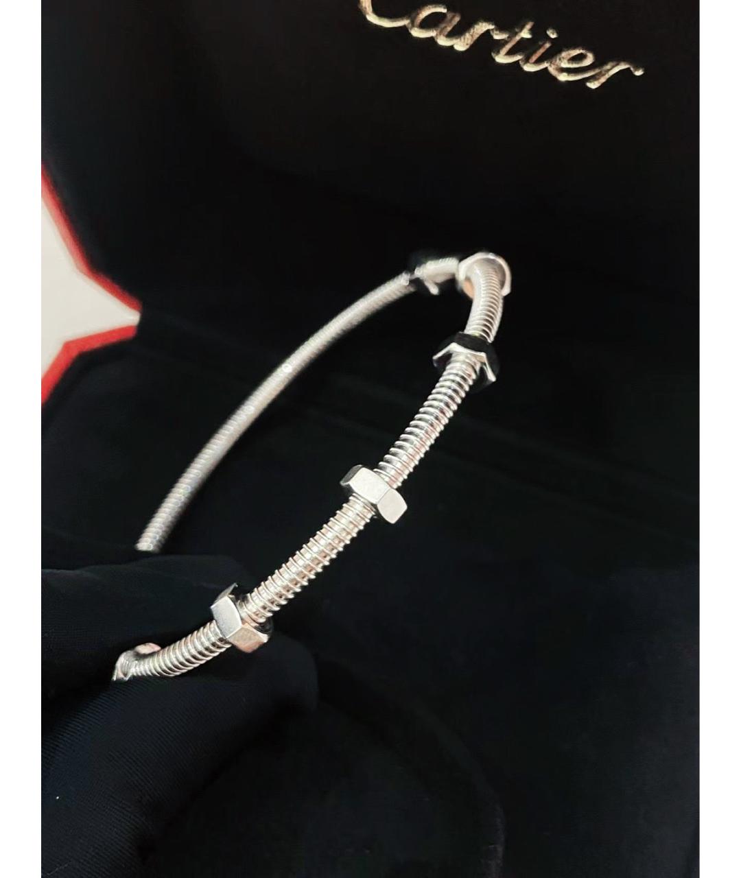 CARTIER Серебрянный браслет из белого золота, фото 2