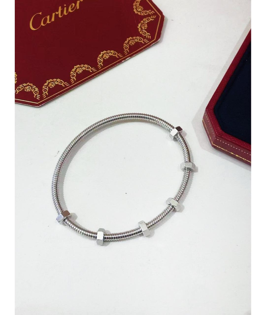 CARTIER Серебрянный браслет из белого золота, фото 9