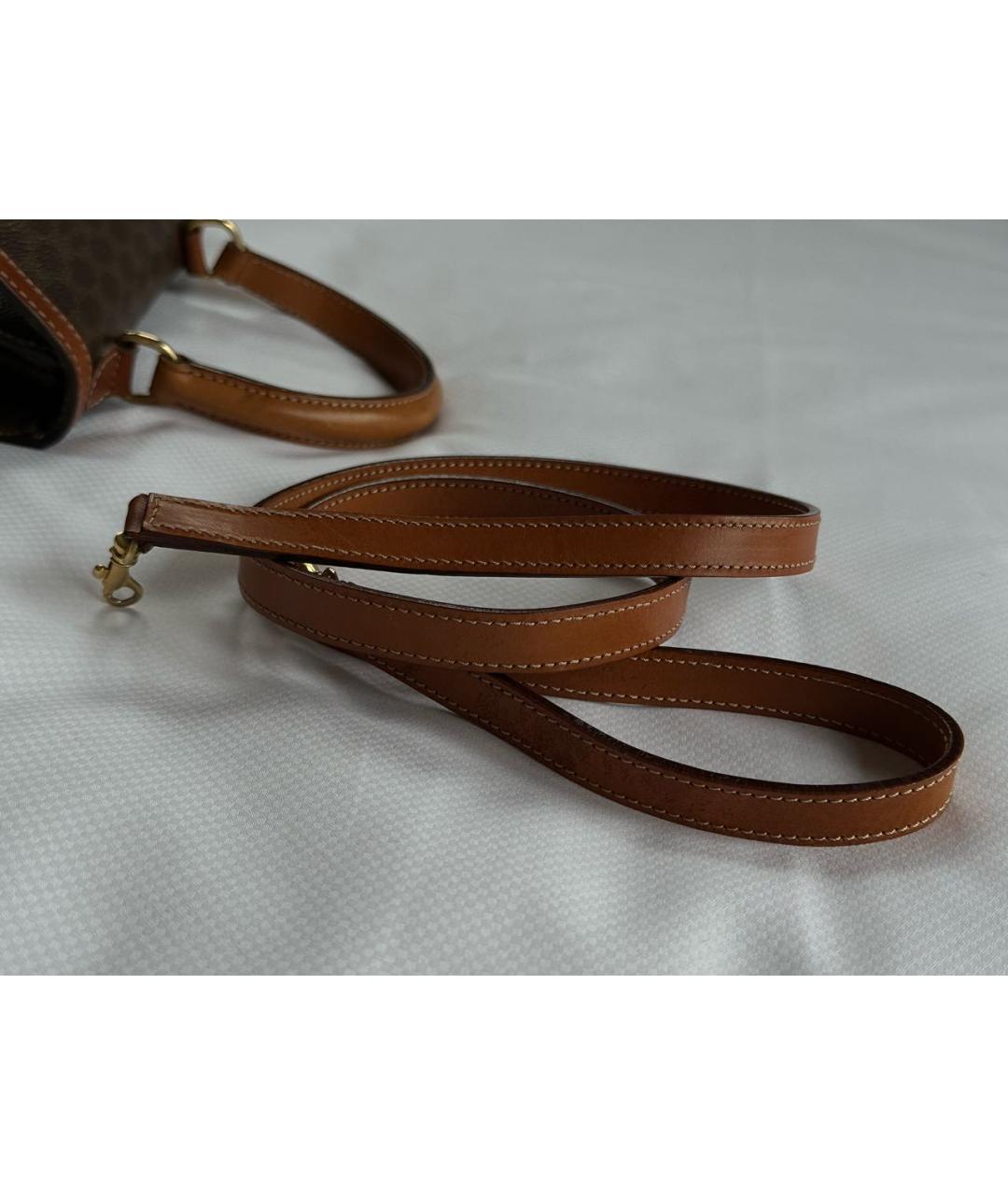 CELINE Коричневая сумка с короткими ручками, фото 6