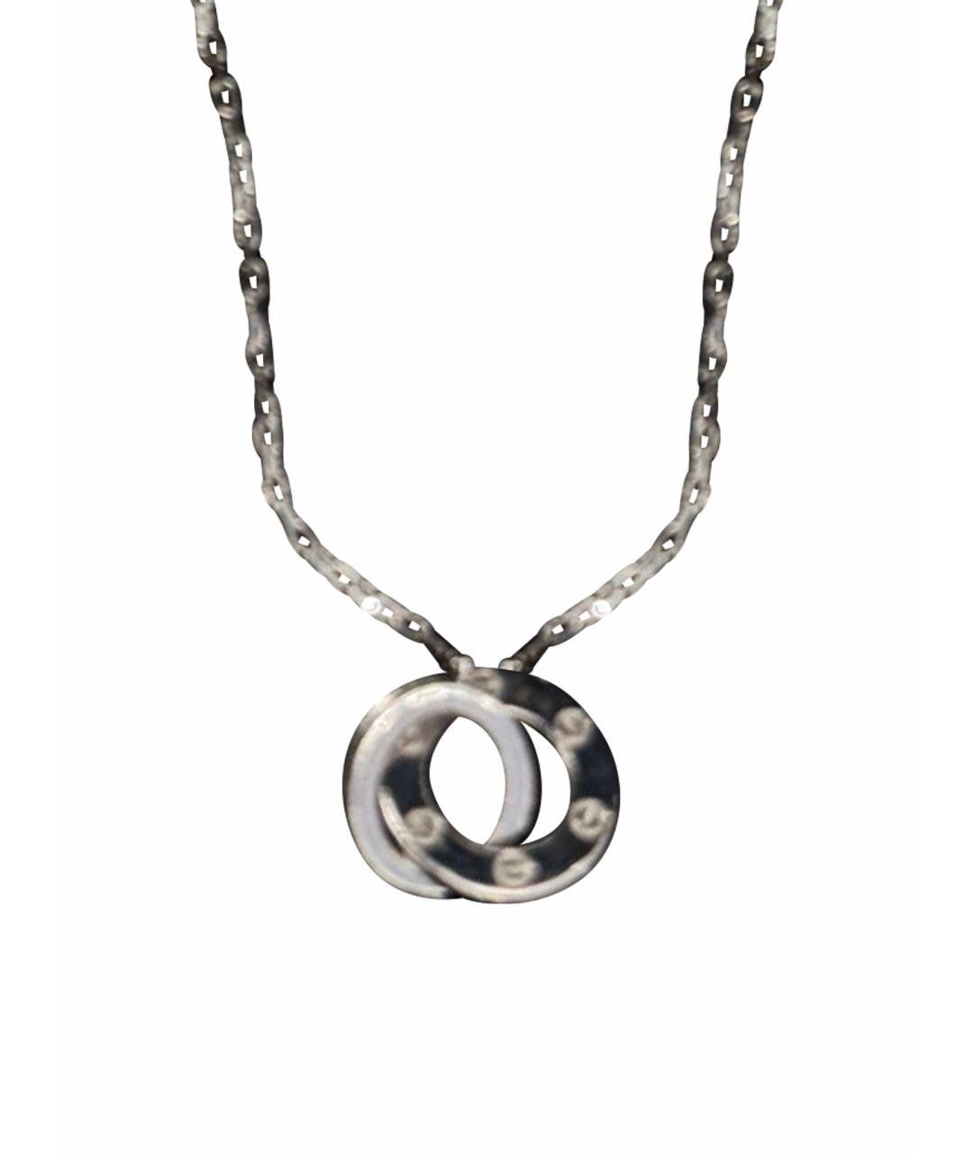 CARTIER Белое колье из белого золота, фото 1