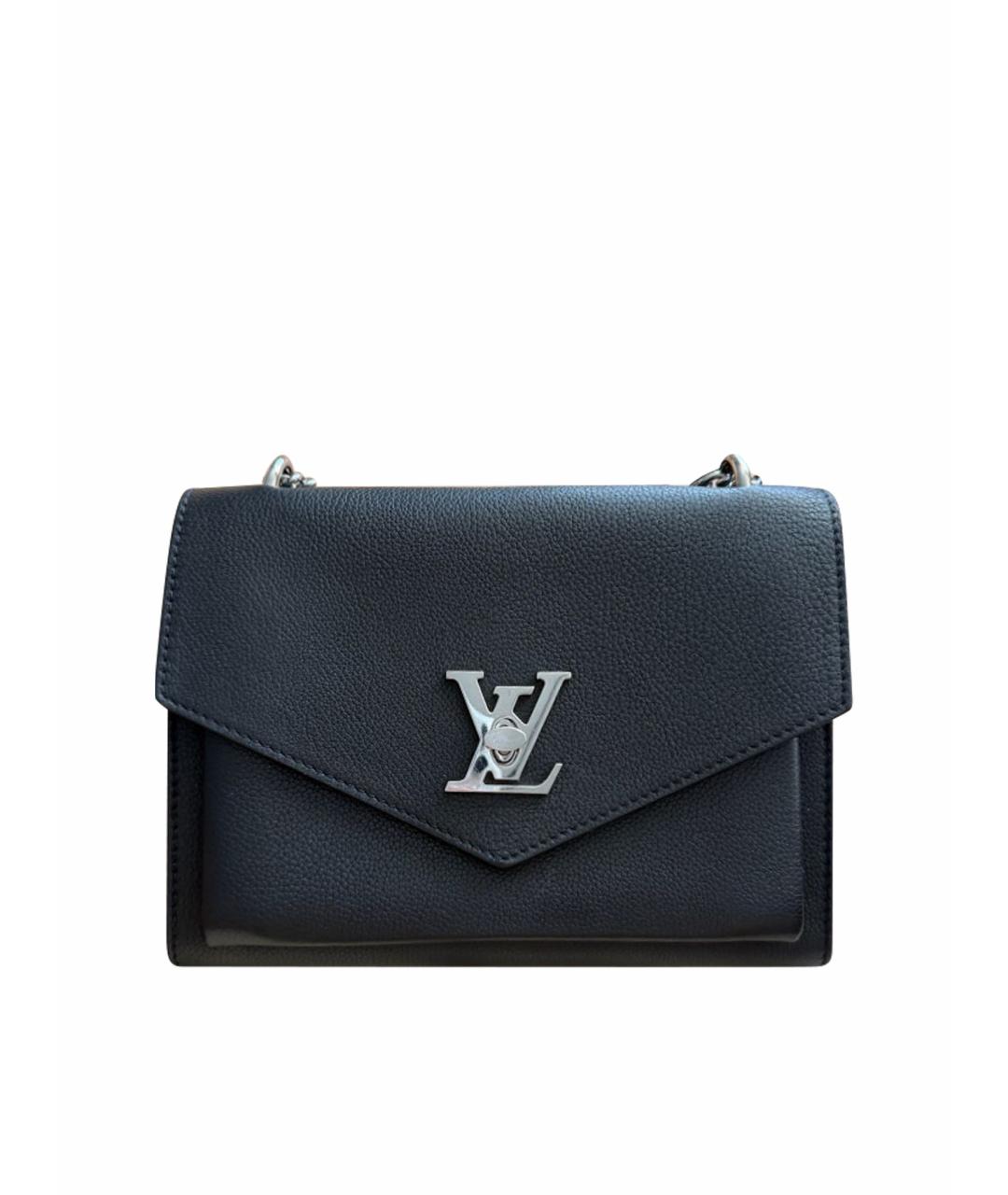 LOUIS VUITTON Черная кожаная сумка через плечо, фото 1