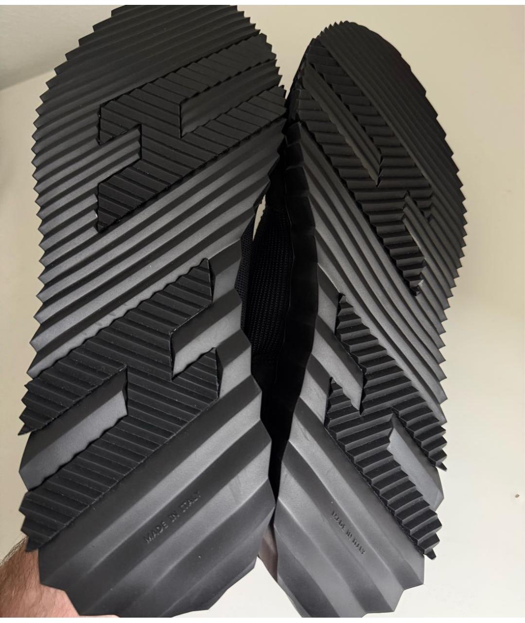 HERMES Черные низкие кроссовки / кеды, фото 6