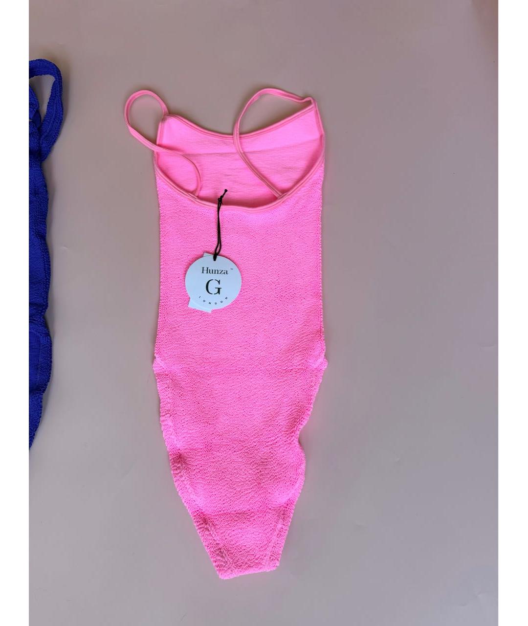 HUNZA G Розовый купальник, фото 7