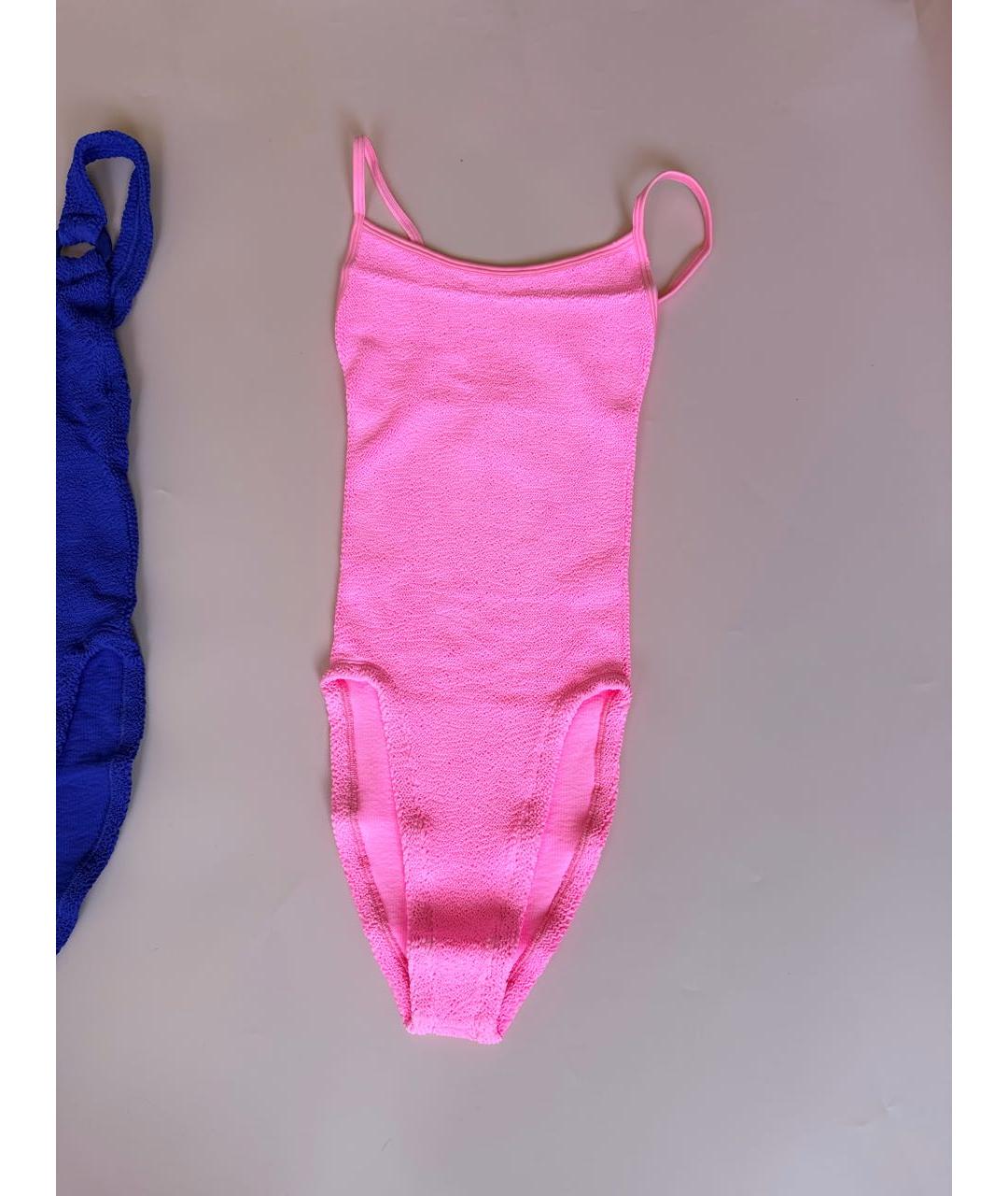 HUNZA G Розовый купальник, фото 6