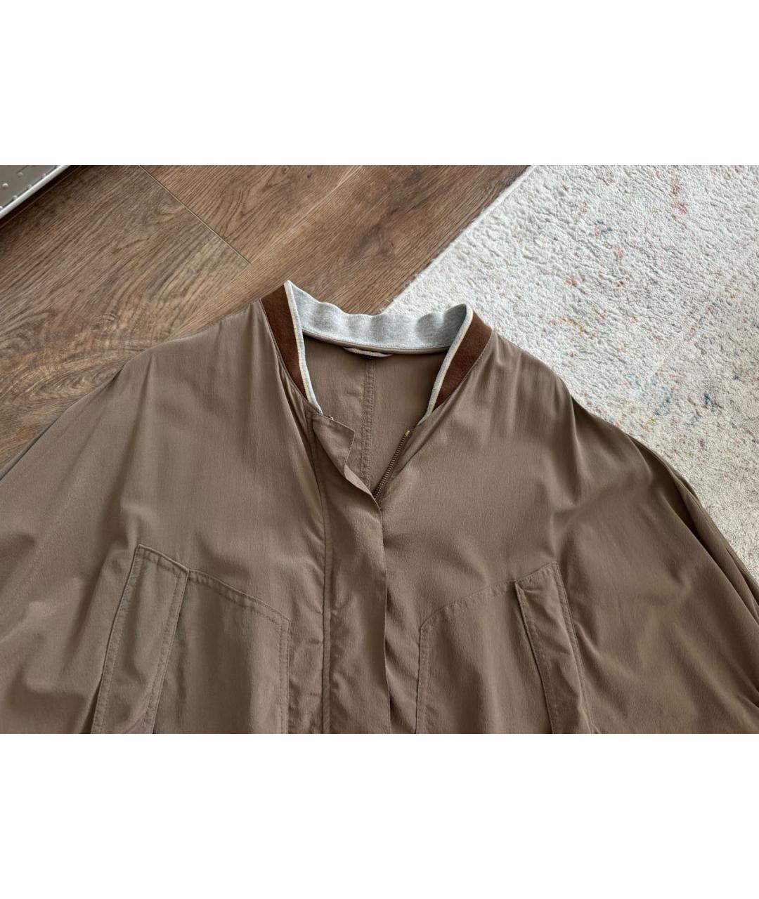 FAY Коричневый шелковый кардиган, фото 5