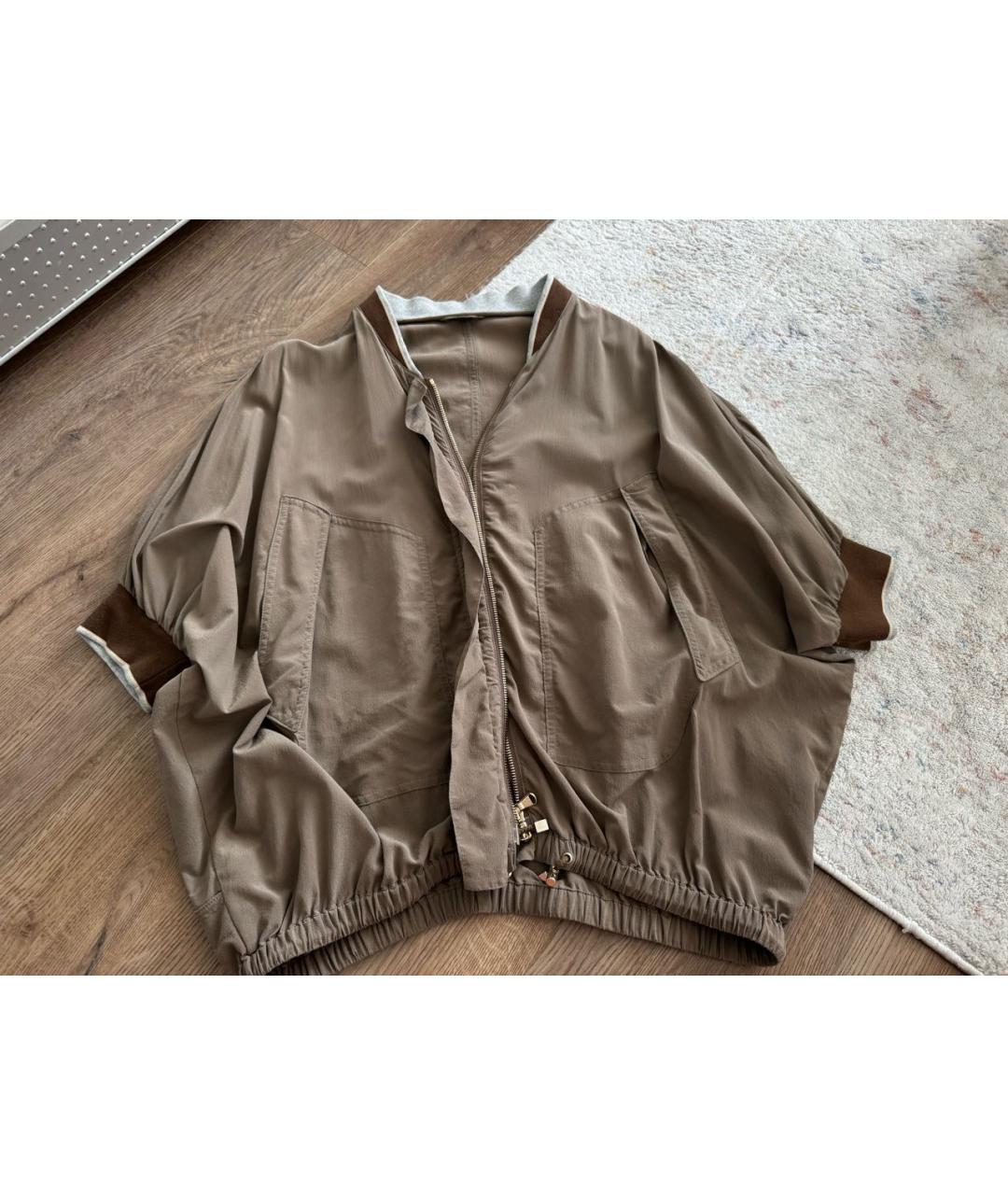 FAY Коричневый шелковый кардиган, фото 2