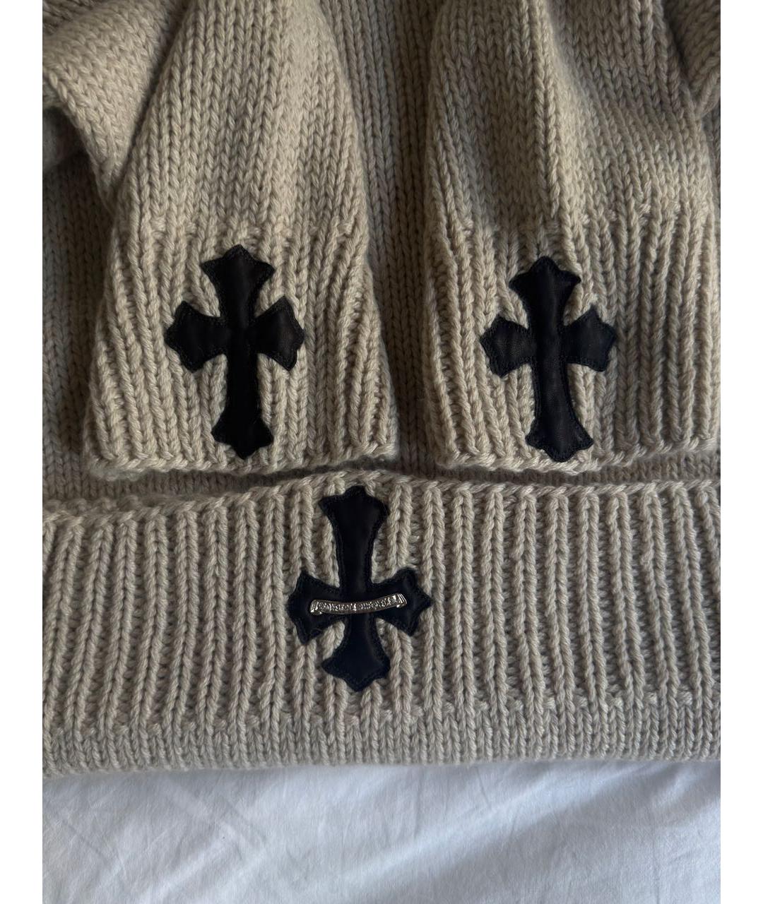 CHROME HEARTS Бежевый хлопковый джемпер / свитер, фото 6