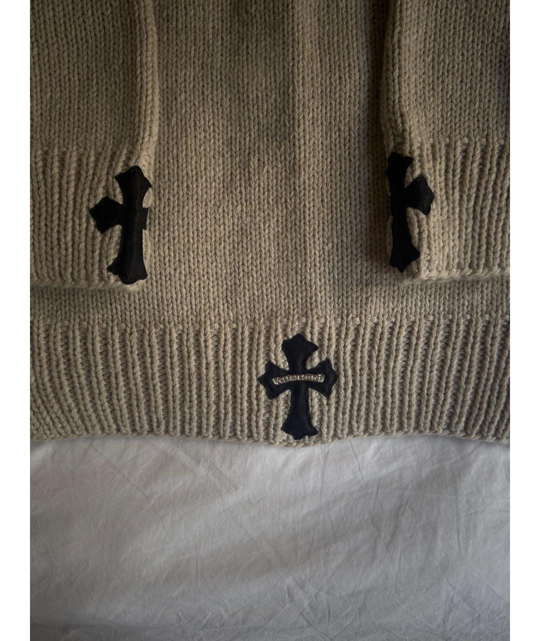 CHROME HEARTS Бежевый хлопковый джемпер / свитер, фото 8