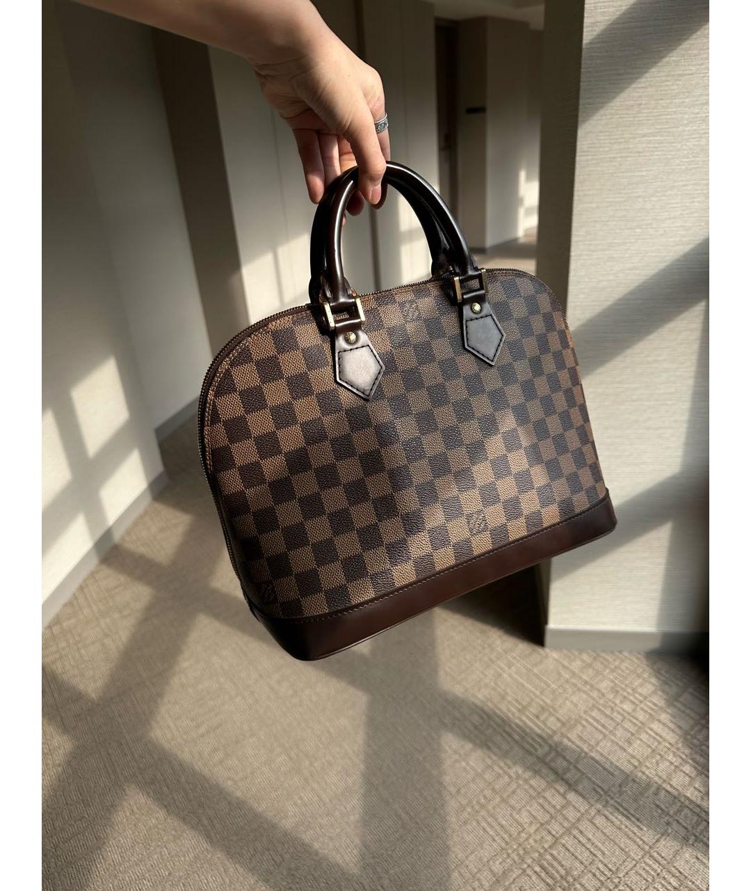 LOUIS VUITTON Коричневая сумка тоут, фото 7