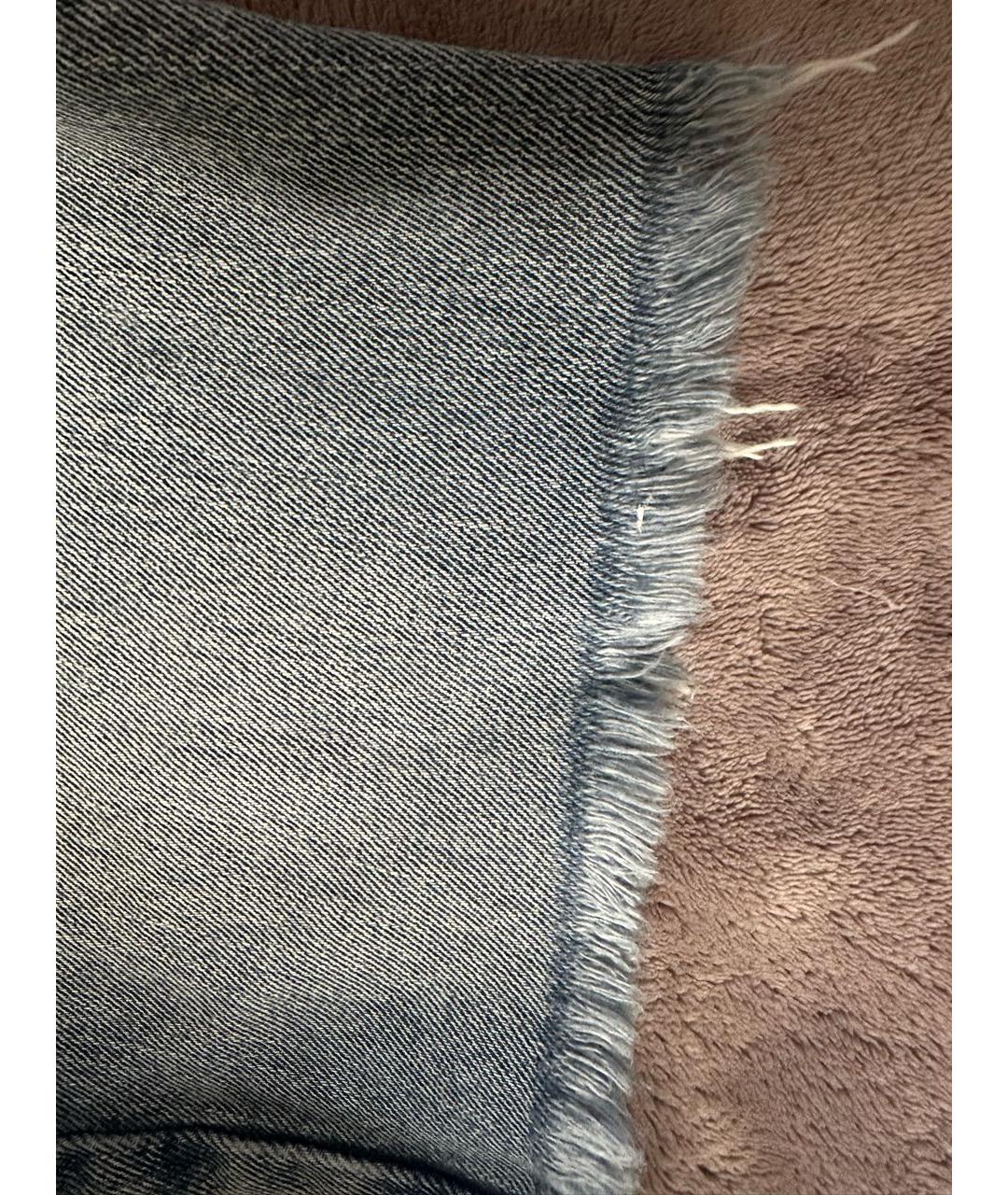 MIU MIU Голубые хлопковые шорты, фото 5