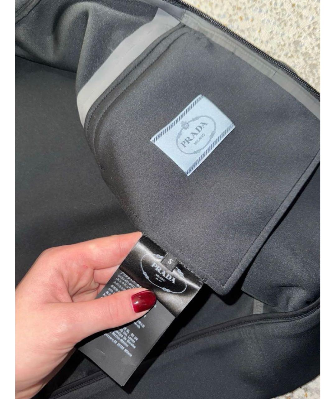 PRADA Черная спортивная куртка, фото 5