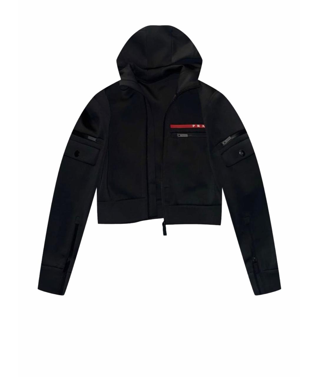 PRADA Черная спортивная куртка, фото 1
