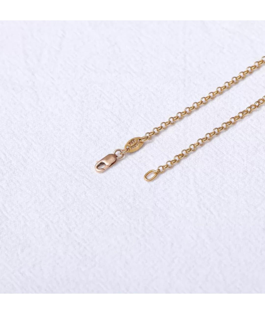 CHROME HEARTS Зеленая цепочка/подвеска из желтого золота, фото 3