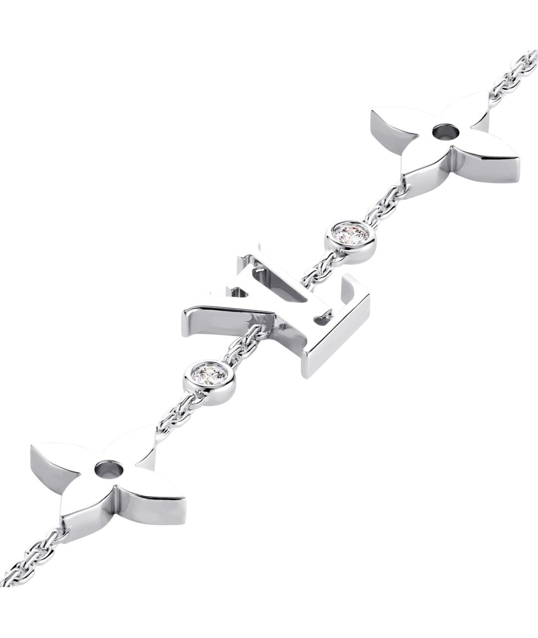 LOUIS VUITTON Серебрянный браслет из белого золота, фото 7