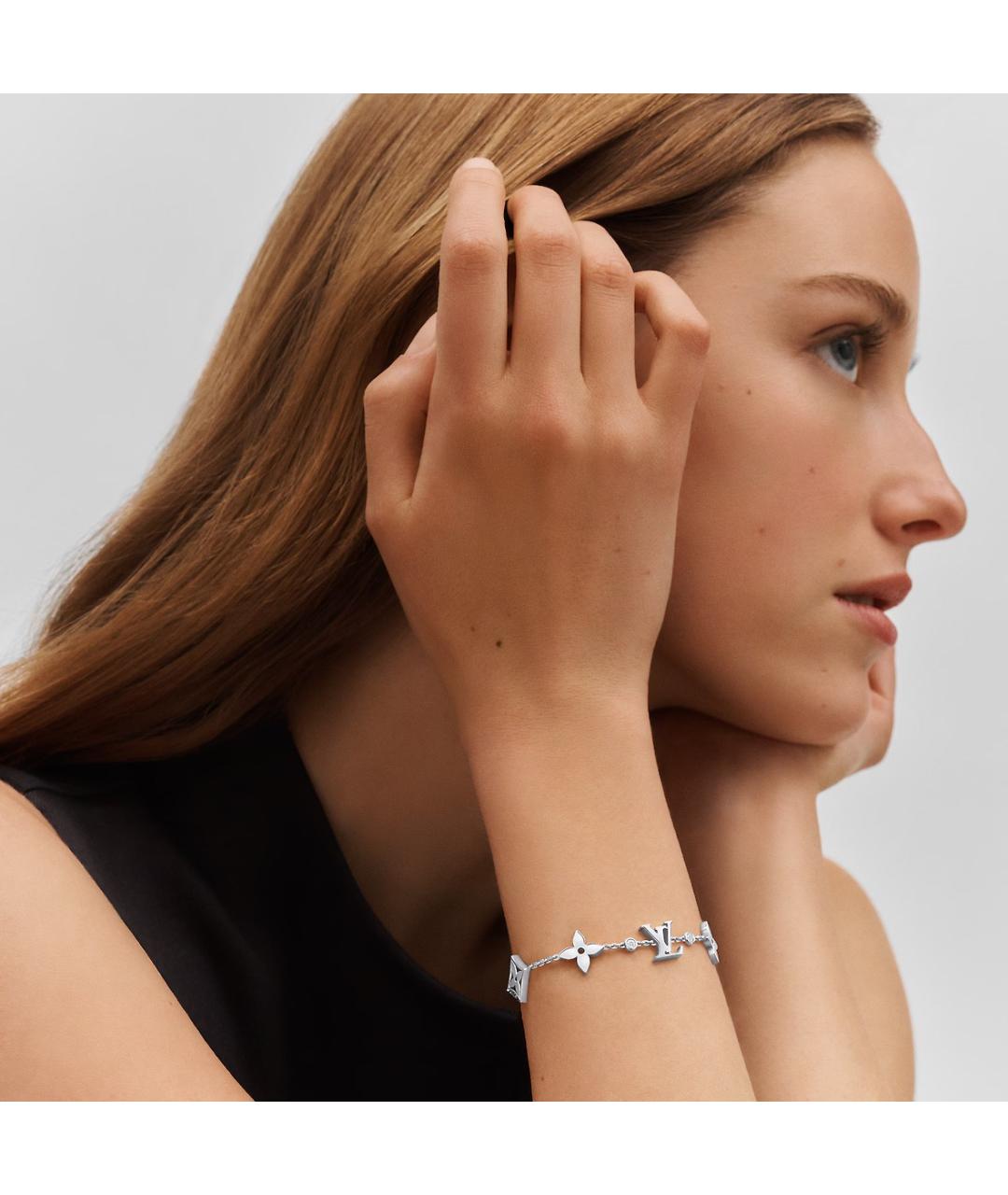 LOUIS VUITTON Серебрянный браслет из белого золота, фото 6