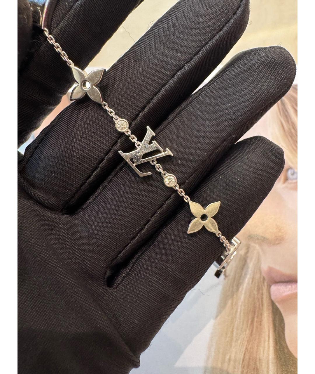 LOUIS VUITTON Серебрянный браслет из белого золота, фото 5