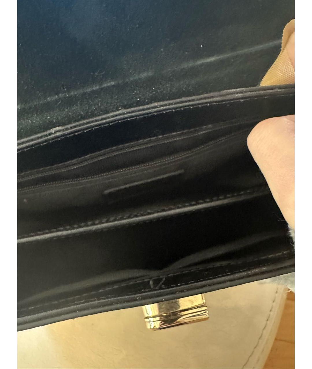 FURLA Черная кожаная сумка с короткими ручками, фото 4