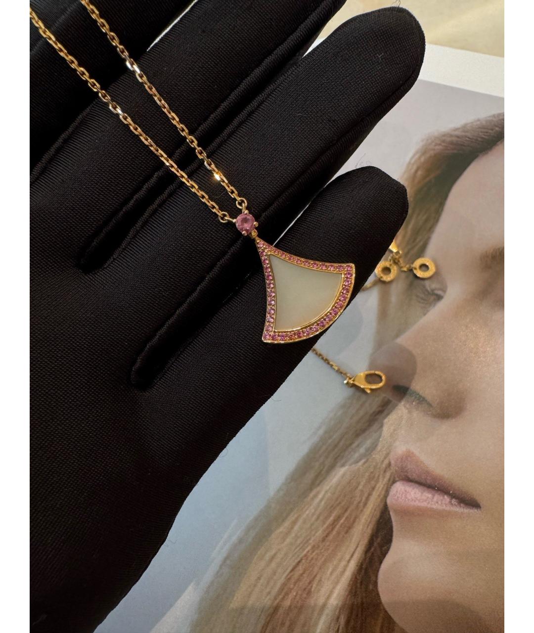 BVLGARI Золотая подвеска из розового золота, фото 5