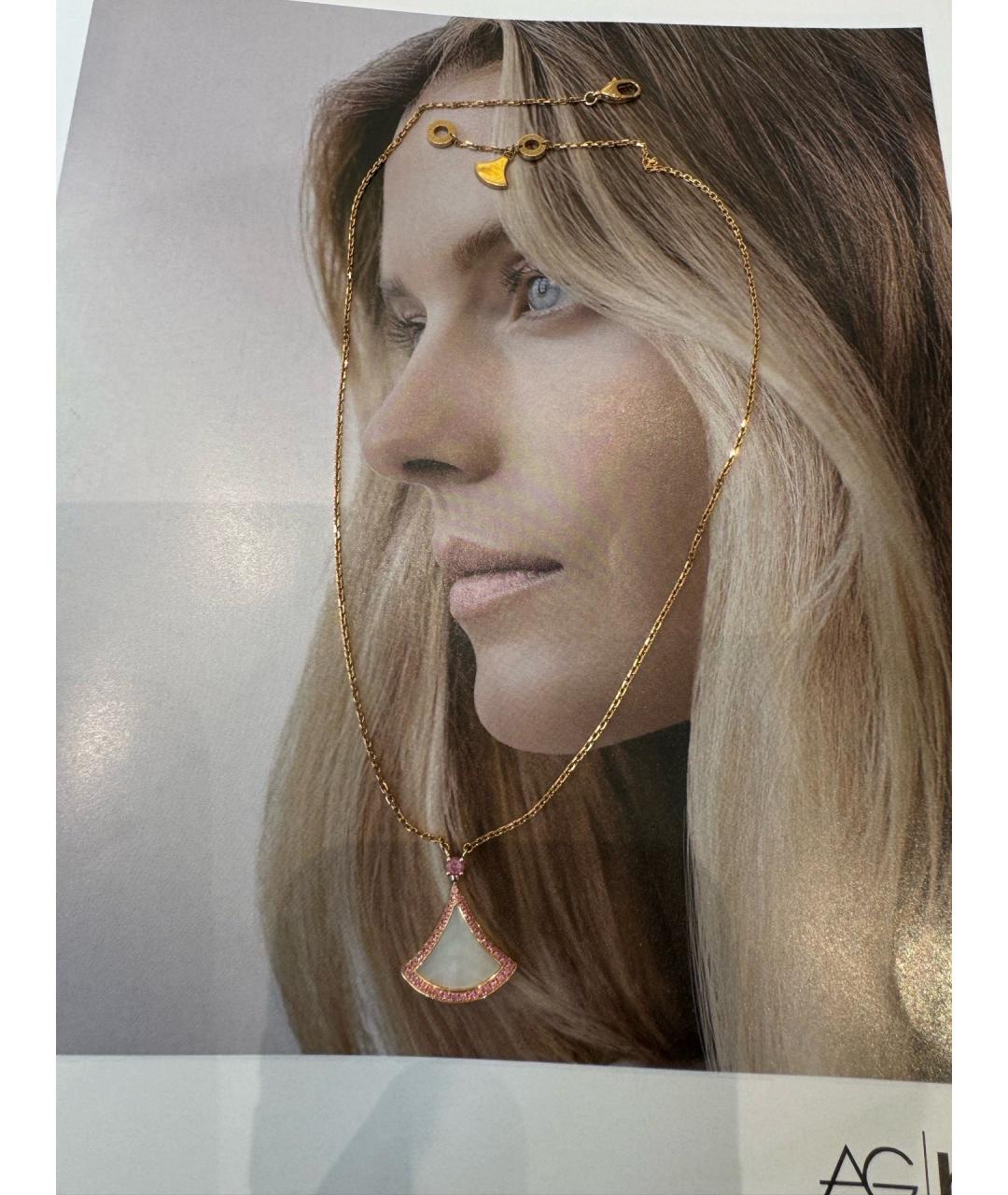 BVLGARI Золотая подвеска из розового золота, фото 3