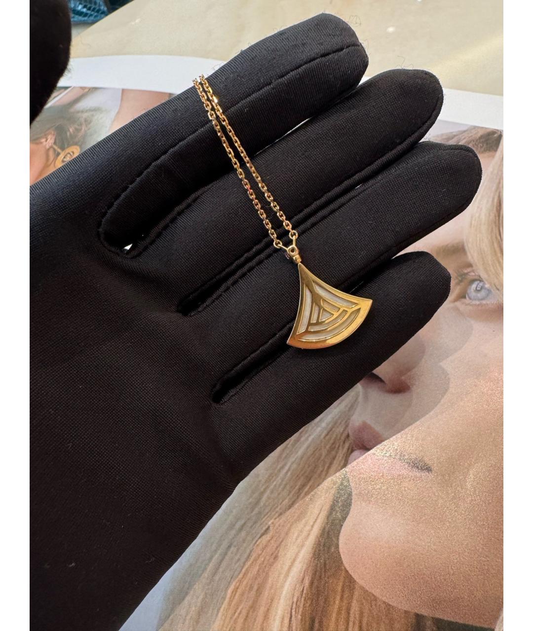 BVLGARI Золотая подвеска из розового золота, фото 6