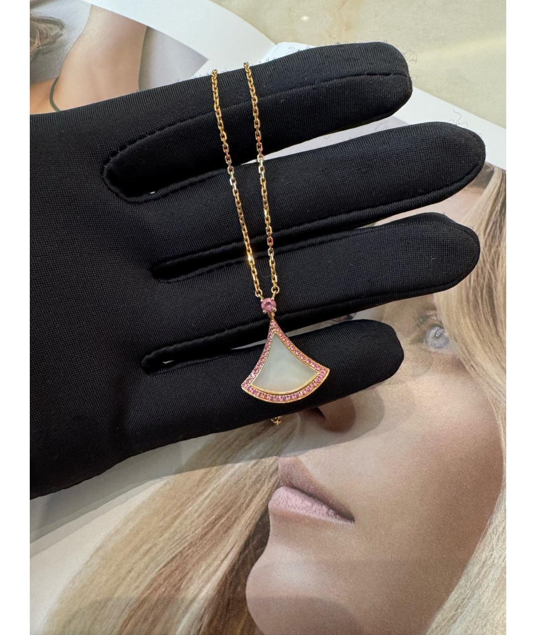 BVLGARI Золотая подвеска из розового золота, фото 4
