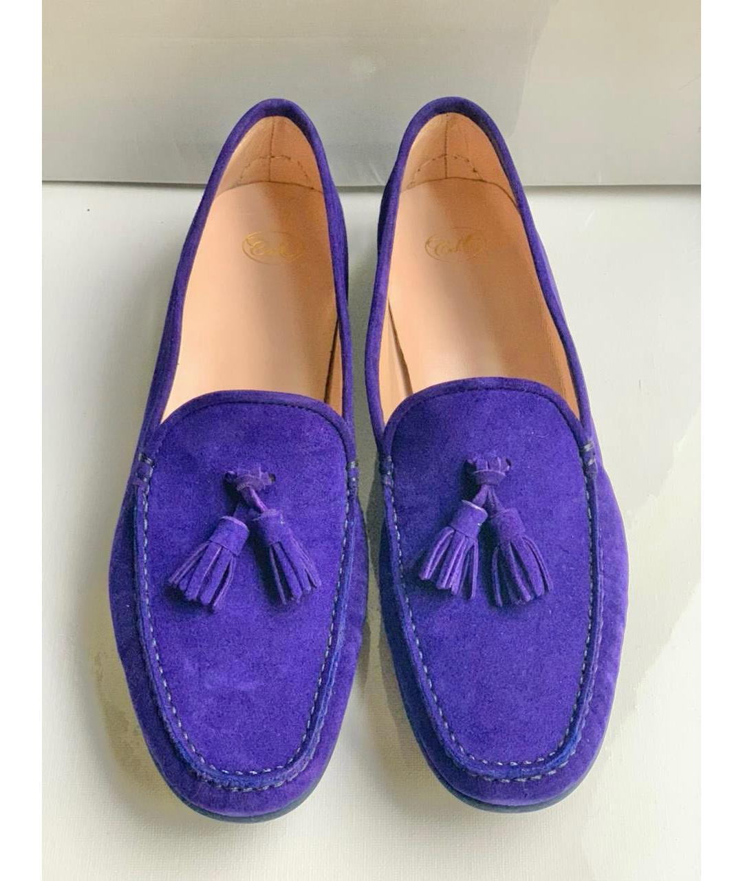 Castello d'Oro Фиолетовые замшевые мокасины, фото 2