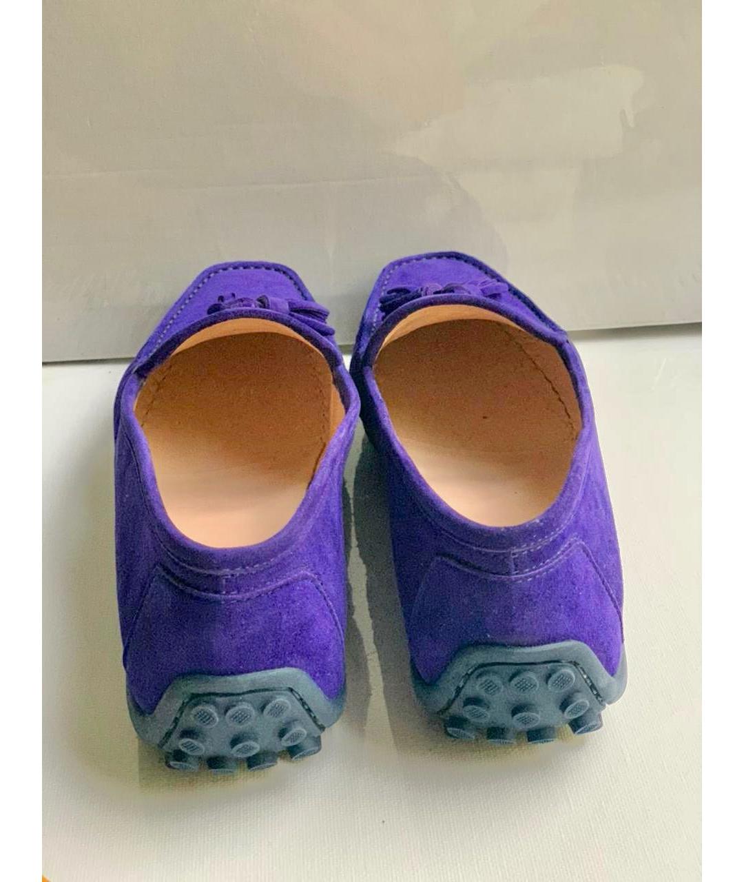 Castello d'Oro Фиолетовые замшевые мокасины, фото 3