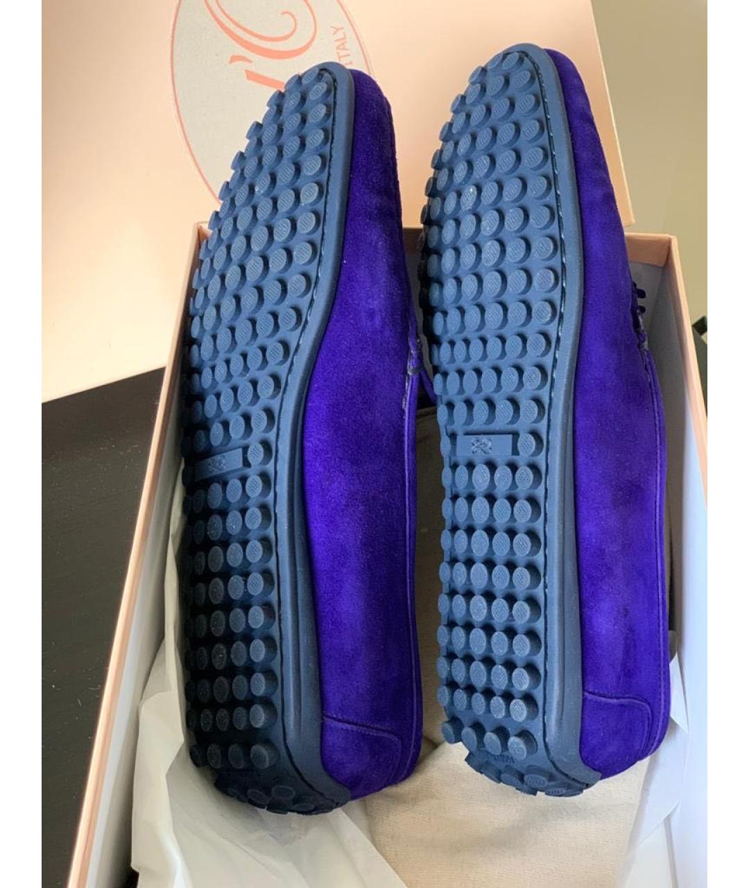 Castello d'Oro Фиолетовые замшевые мокасины, фото 6