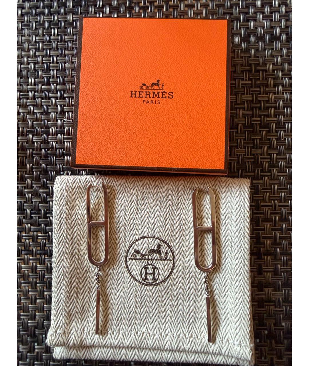 HERMES Серебряные серебряные серьги, фото 2