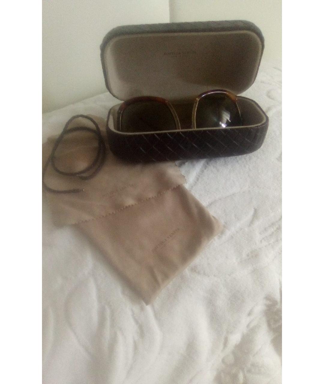 BOTTEGA VENETA Коричневые солнцезащитные очки, фото 4