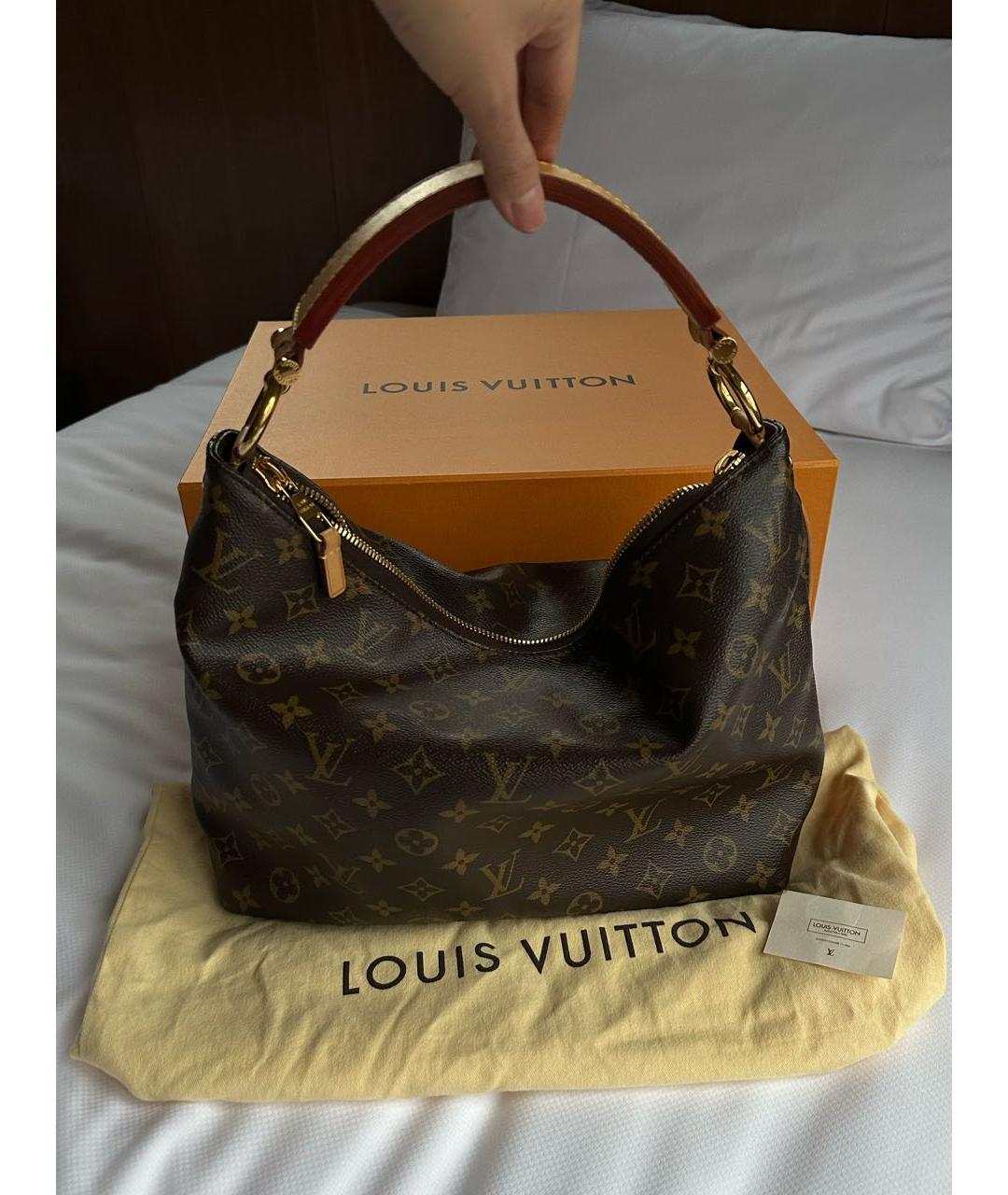 LOUIS VUITTON Коричневая сумка тоут, фото 6