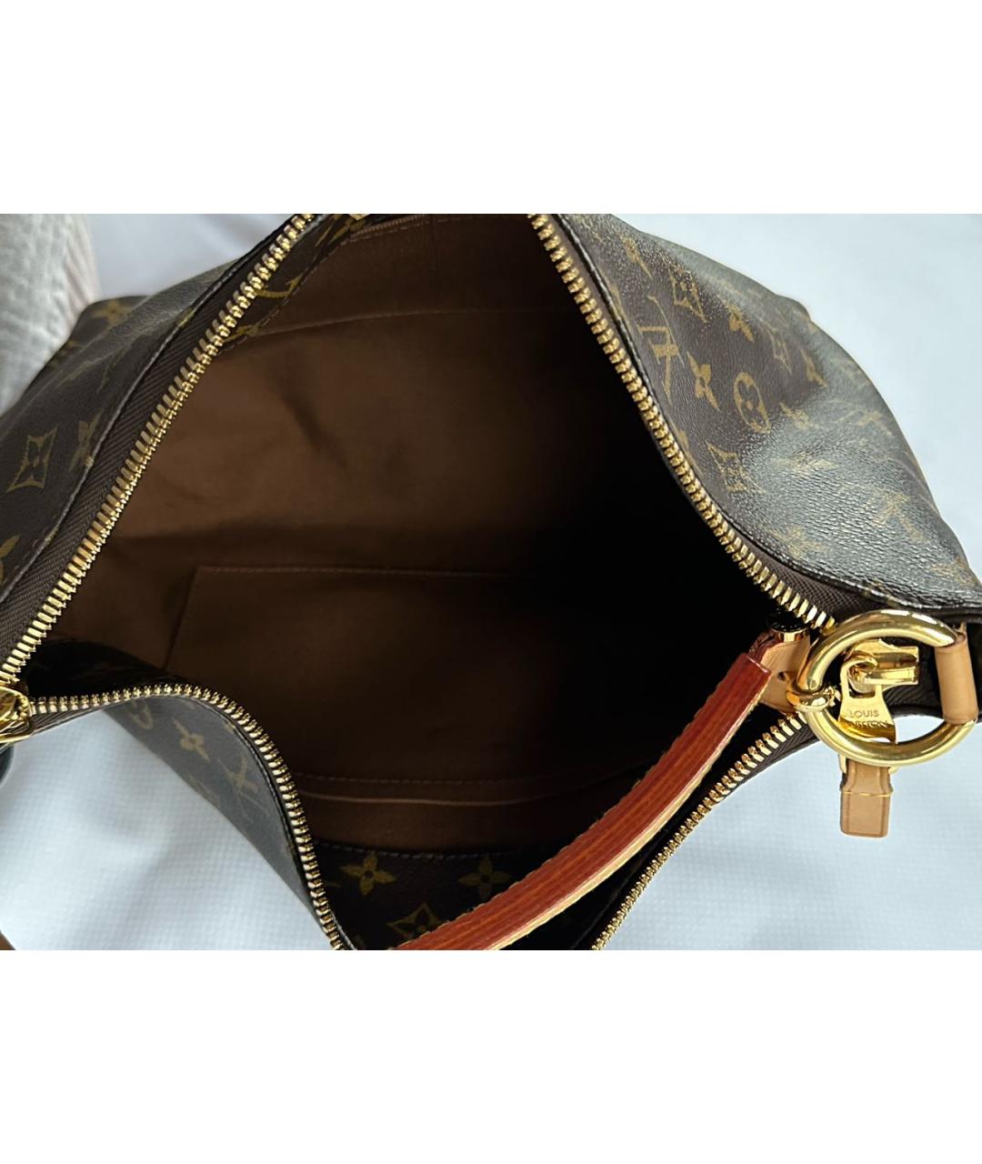 LOUIS VUITTON Коричневая сумка тоут, фото 7