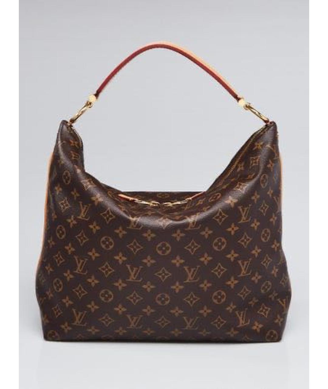 LOUIS VUITTON Коричневая сумка тоут, фото 8