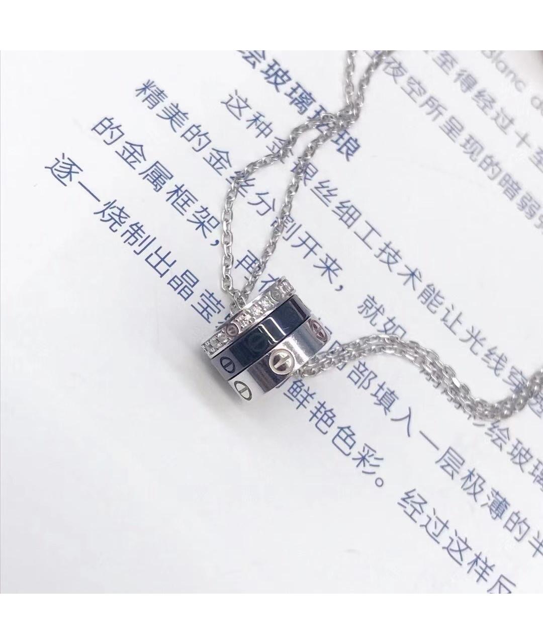 CARTIER Серебряное колье из белого золота, фото 3