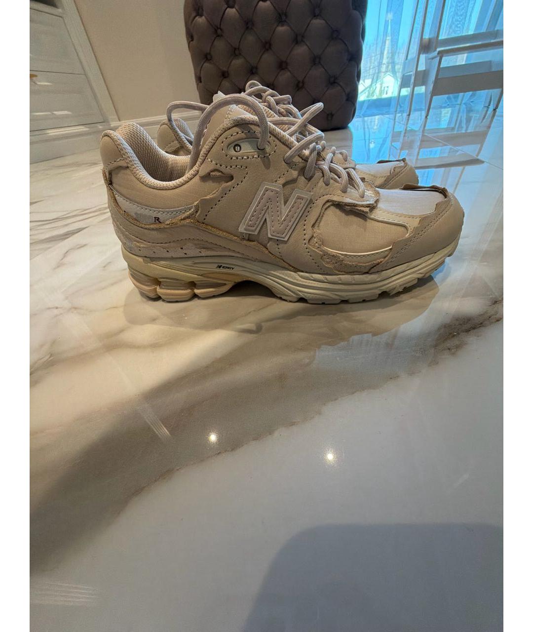 NEW BALANCE Бежевые текстильные кроссовки, фото 3