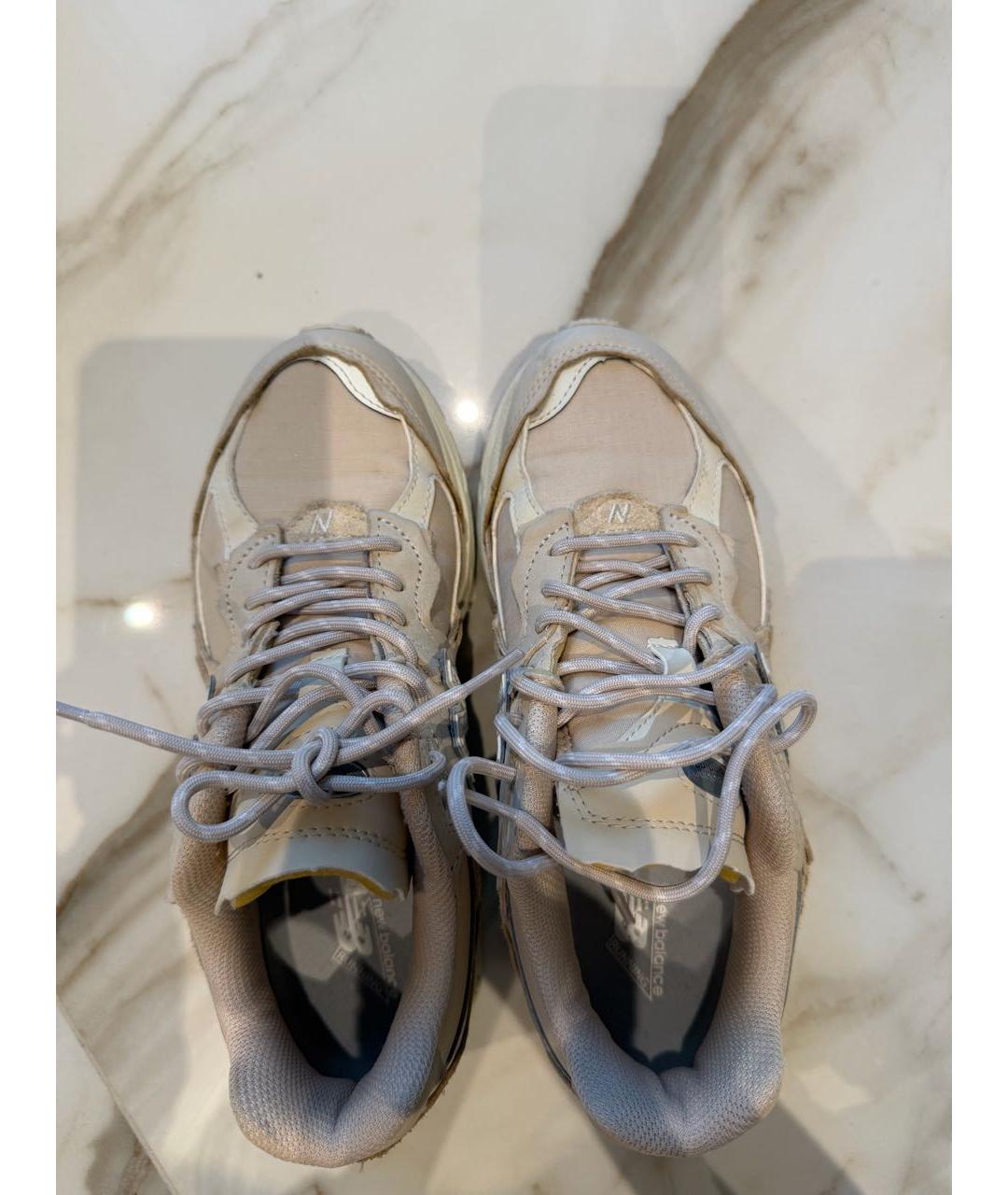 NEW BALANCE Бежевые текстильные кроссовки, фото 4