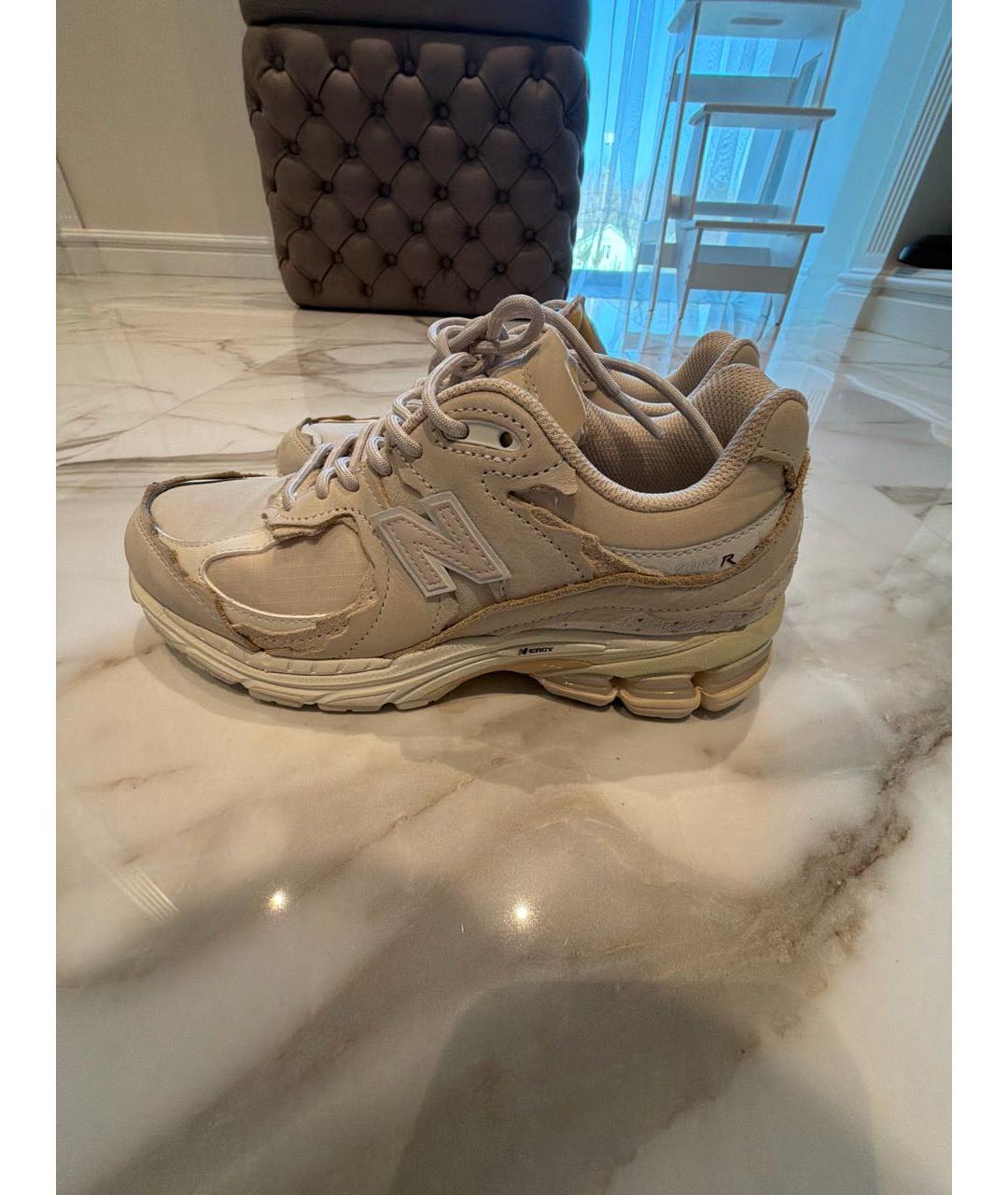 NEW BALANCE Бежевые текстильные кроссовки, фото 5